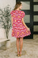 Don't You Go Away Balloon Sleeve Dress