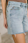 Judy Blue Mid Rise Rigid Magic Dad Shorts