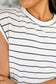 Everything In Between Striped Cap Sleeve Tee
