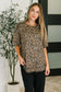 Feline Fine Ribbed Knit Relaxed Tee in Mocha