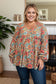 Freedom with Fall Floral - Waffle Knit Top