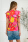 Garden Giggles Flutter Sleeve Top