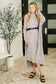 Glam Dress and Cardigan Set in Chocolate