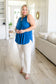 Greater than Great Keyhole Detail Tank in Teal