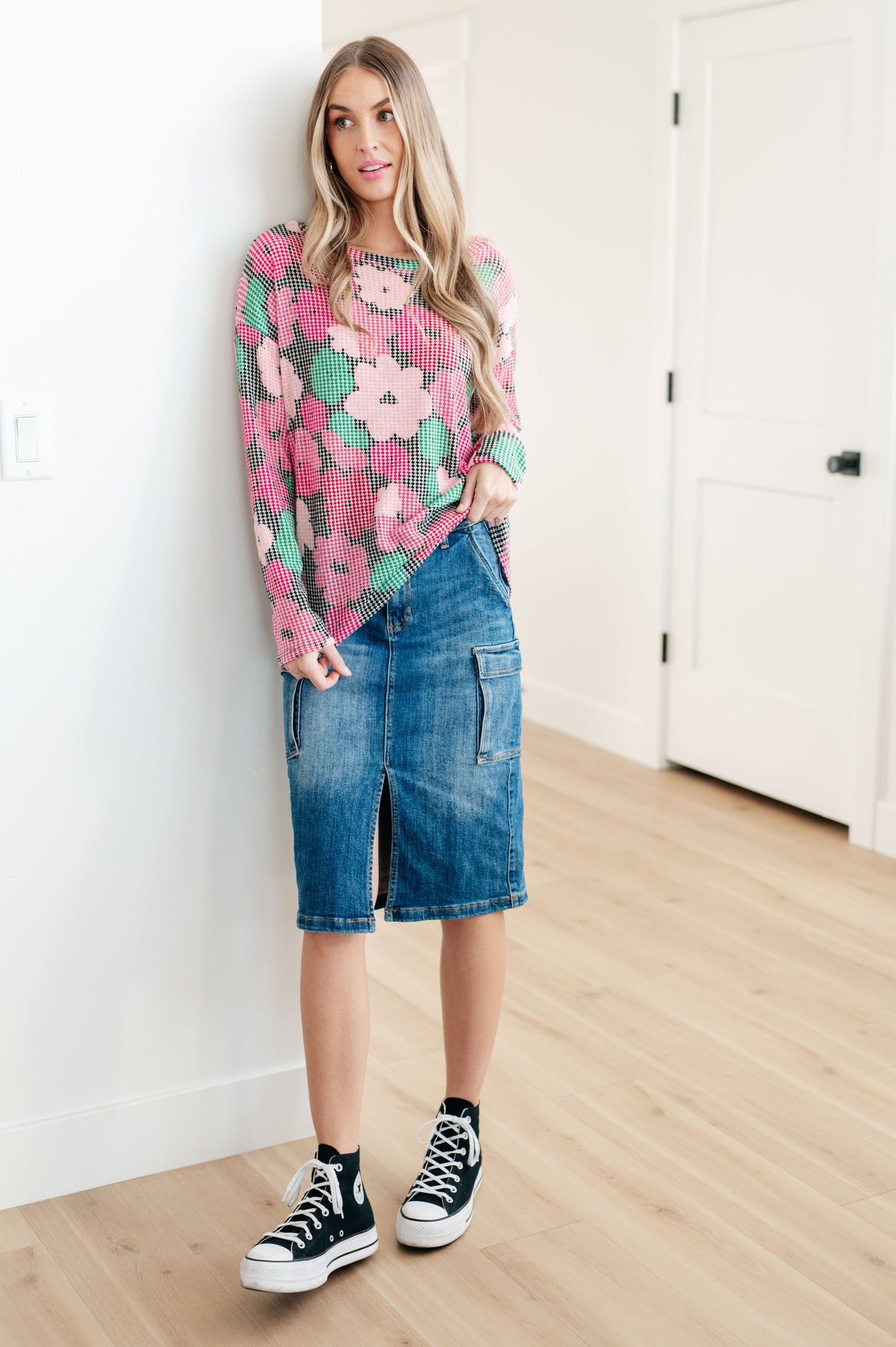 Judy Blue Cargo Denim Skirt