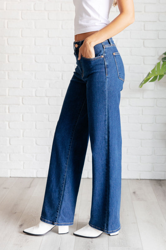 Judy Blue High Rise Vintage Wide Leg Jeans