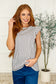 Heavily Invested Striped Ruffle Detail Top