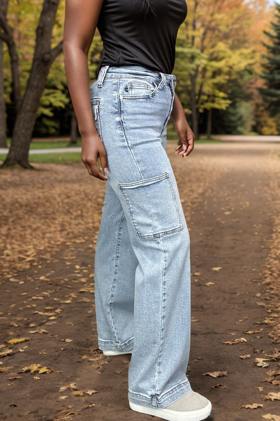 High Energy - Judy Blue High Rise Cargo Jeans