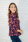 Hiterto Unknown Floral Babydoll Blouse