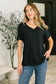 I Don't Have to Choose V-Neck Tee in Black