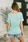 I Don't Have to Choose V-Neck Tee in Mint