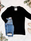 Larissa Long Sleeve Top - Black