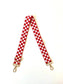 Lizzie Checkered Adjustable Bag Strap - 9 Colors