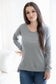 Feeling Cozy Stone Brushed Waffle Knit Top