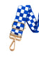 Lizzie Checkered Adjustable Bag Strap - 9 Colors