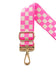 Lizzie Checkered Adjustable Bag Strap - 9 Colors