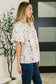 In All This Time Notch Neck Floral Blouse