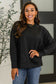 It's The Little Things Relaxed Scuba Pullover in Black