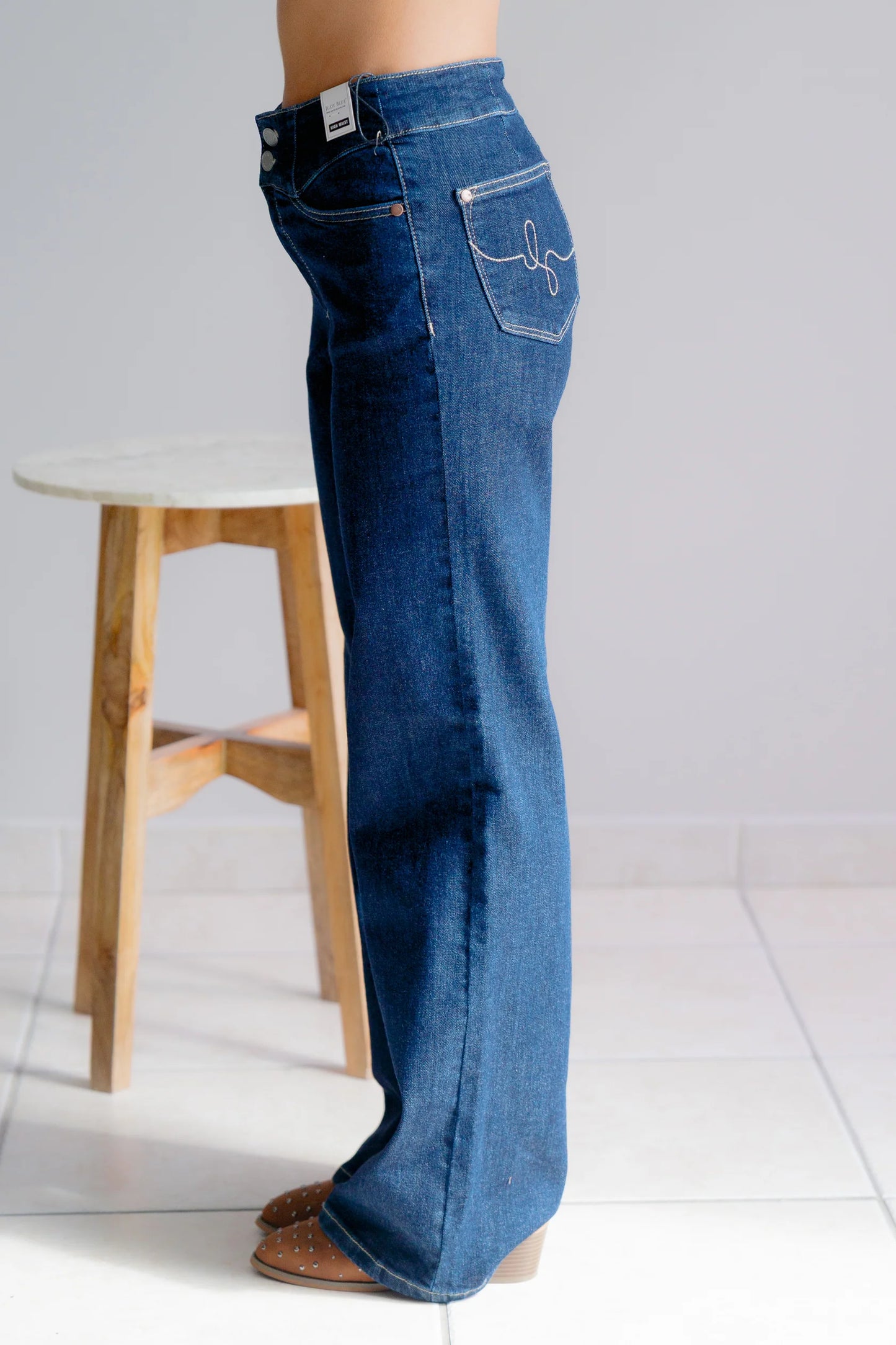 Twilight Judy Blue High Rise Wide Leg Jeans