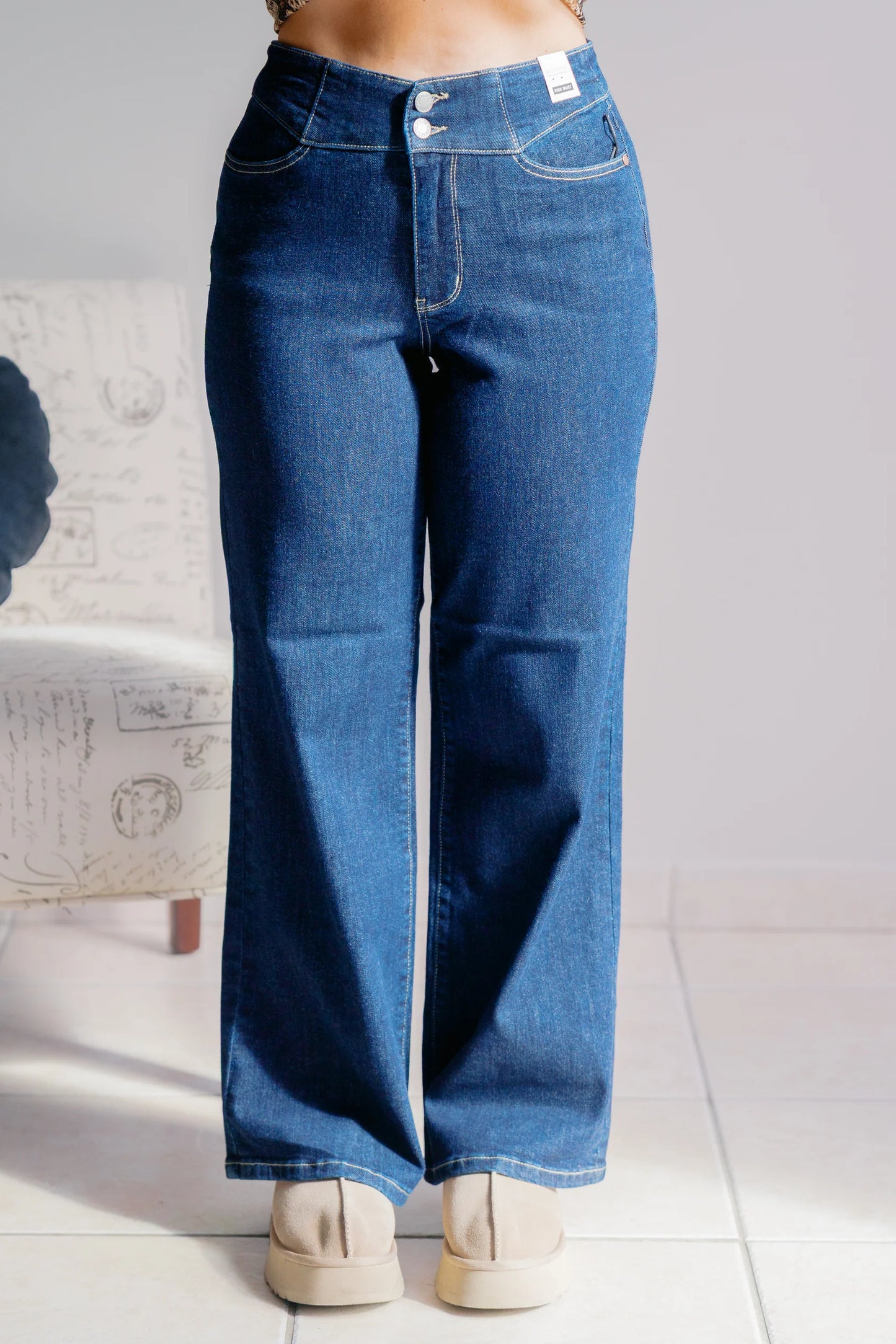 Twilight Judy Blue High Rise Wide Leg Jeans