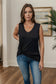 Jasmine - Sleeveless Top Black