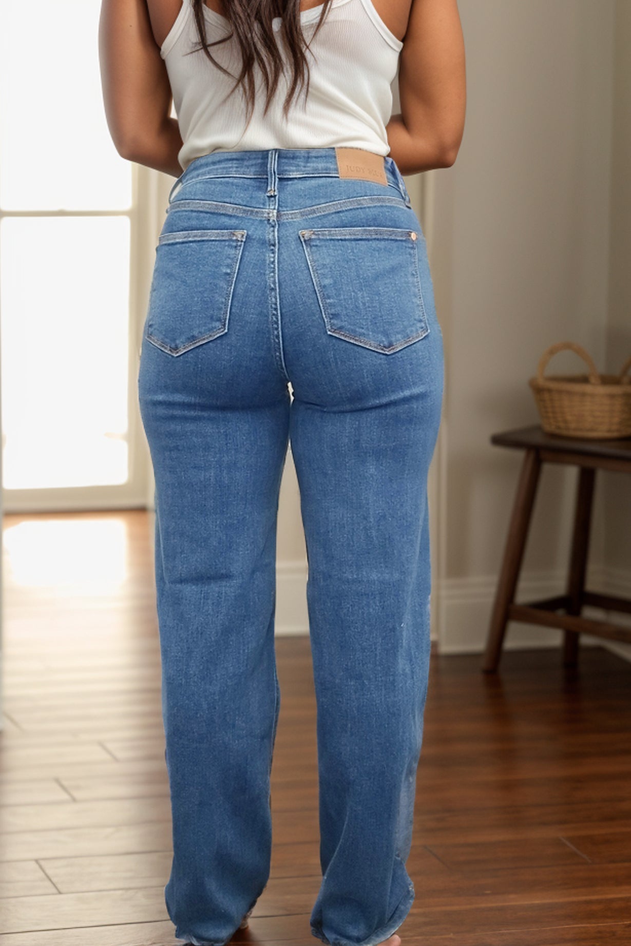 Judy Blue High Rise Vintage Wide Leg Jeans