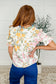 Less Concerned V-Neck Floral Blouse