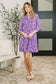 Lizzy Sunday Dress in Purple Paisley