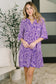 Lizzy Sunday Dress in Purple Paisley