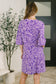 Lizzy Sunday Dress in Purple Paisley