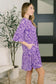 Lizzy Sunday Dress in Purple Paisley