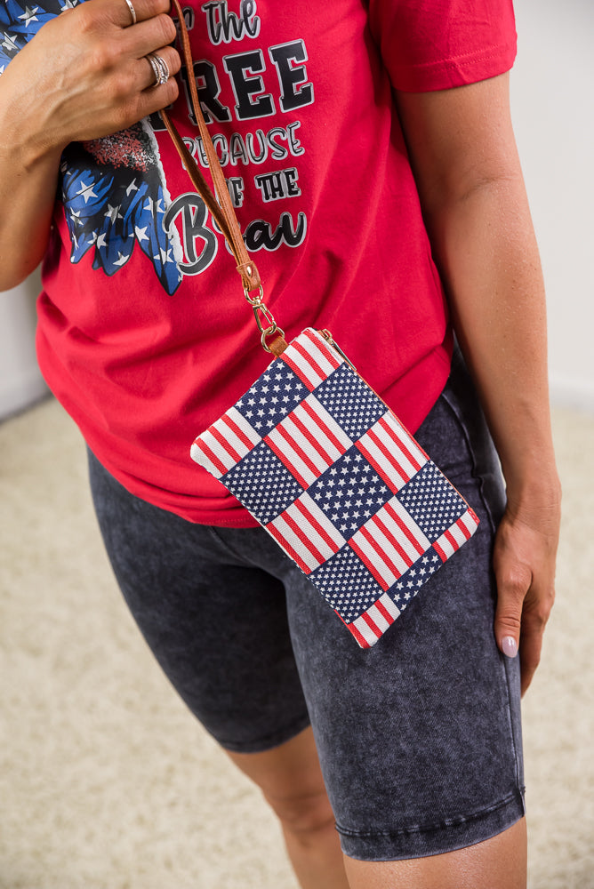 Stars & Stripes Wristlet