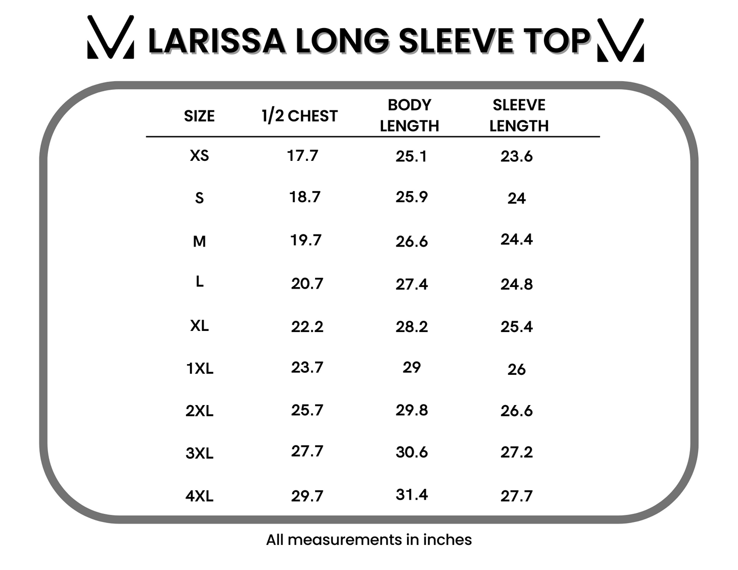 Larissa Long Sleeve Top - Black