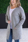 Madison Cozy Cardigan - Stormy Clouds