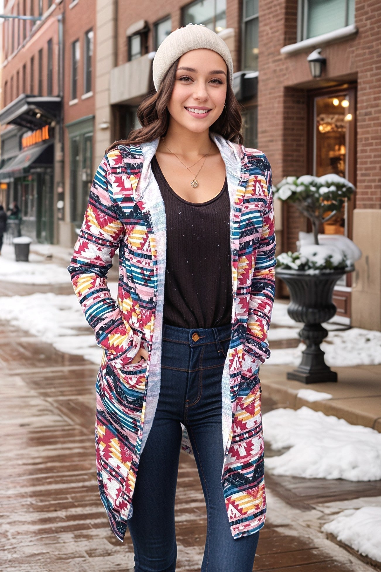 Midnight In Austin - Aztec Cardigan