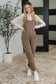Mood Match Relaxed Spaghetti Strap Jumpsuit in Mocha