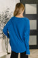 Nice to Each Other Raglan Sleeve Top in Classic Blue
