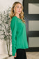 Nice to Each Other Raglan Sleeve Top in Kelly Green