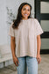 Not That complicated Textured Boxy Tee in Ash Mocha