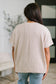 Not That complicated Textured Boxy Tee in Ash Mocha