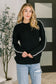 One Stitch at a Time Pullover in Black