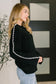 One Stitch at a Time Pullover in Black
