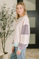 Outside the Lines Oversized Color Block Pullover