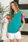 Perfect Playlist Color Block Sleeve Top