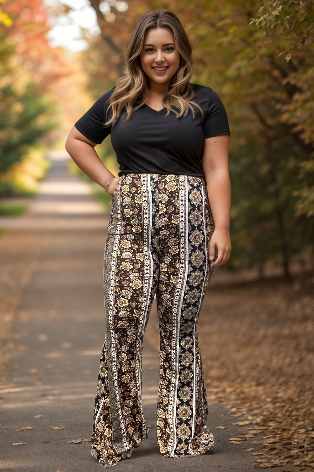 Perfectly Paisley Flare Pants