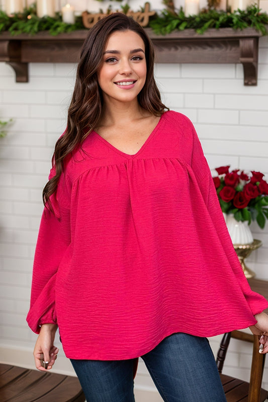 Pink Punch Long Sleeve Top