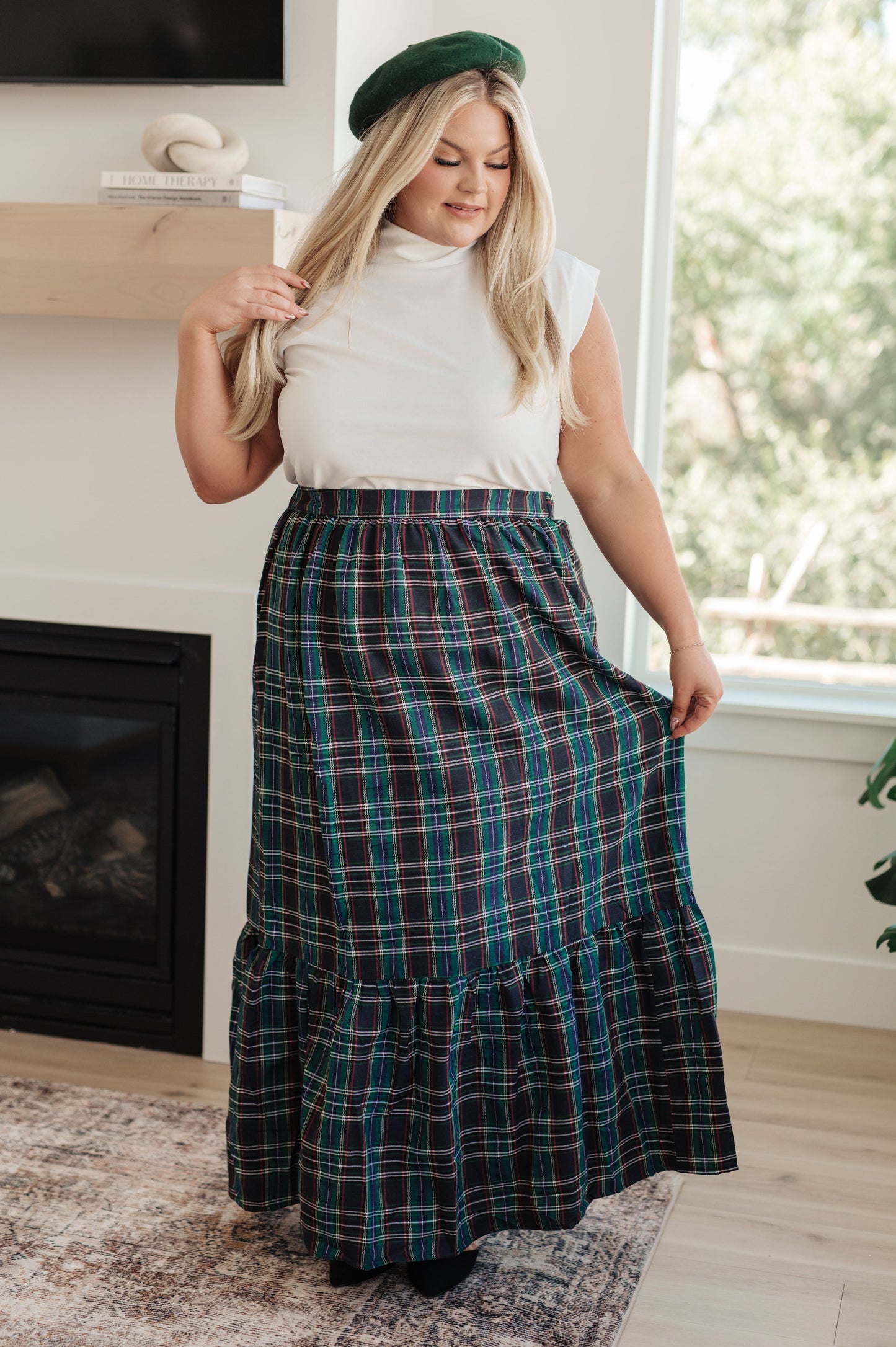 Plaid Perfection Maxi Skirt