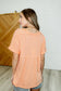 Plain and Sassy V-Neck Tee in Champagne Peach