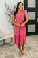 Polished and Pretty Waist Tie Tea Dress