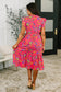 Polished and Pretty Waist Tie Tea Dress